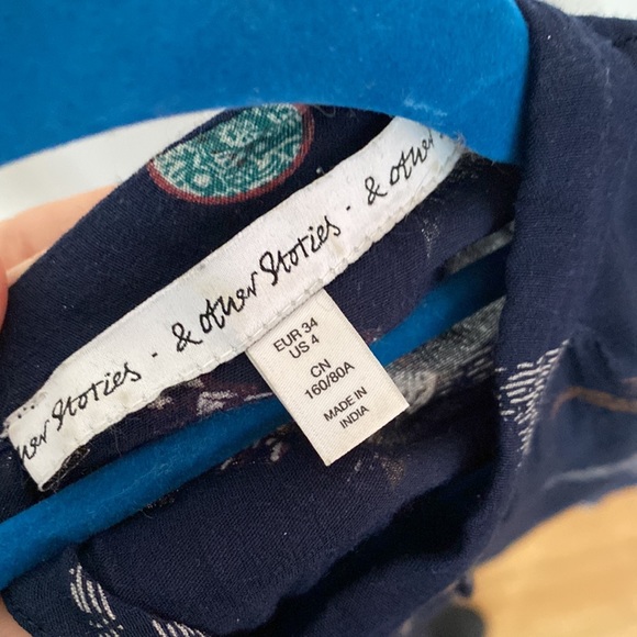 Blue origami dress from & Other Stories - Picture 3 of 3